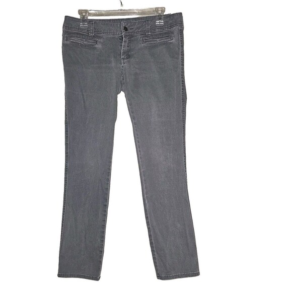 ANA Jeans A New Approach Womens Size 6P Skinny Gray Denim Pants Causual Petite - Picture 1 of 11